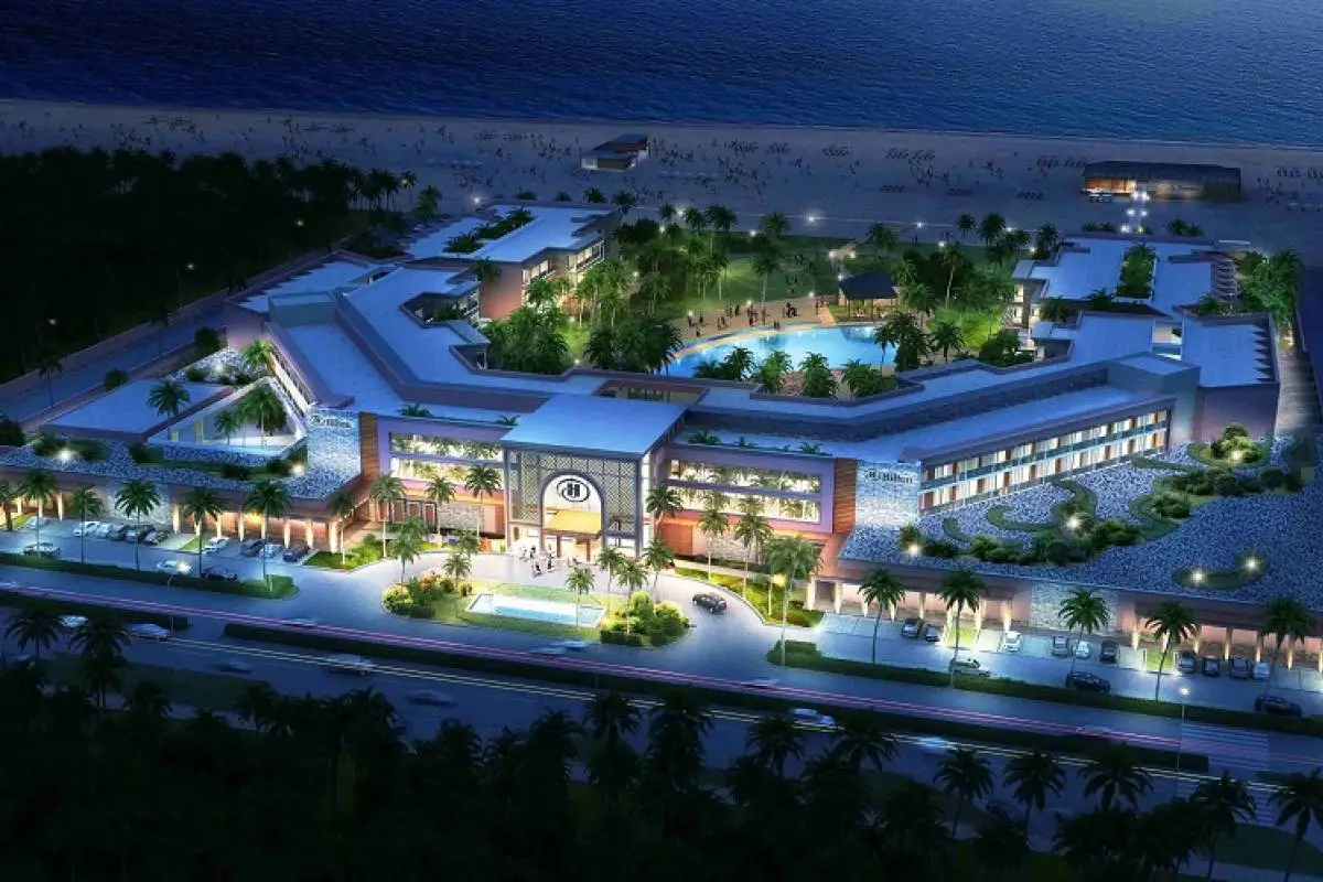 hotel aan het strand by night kaapverdie